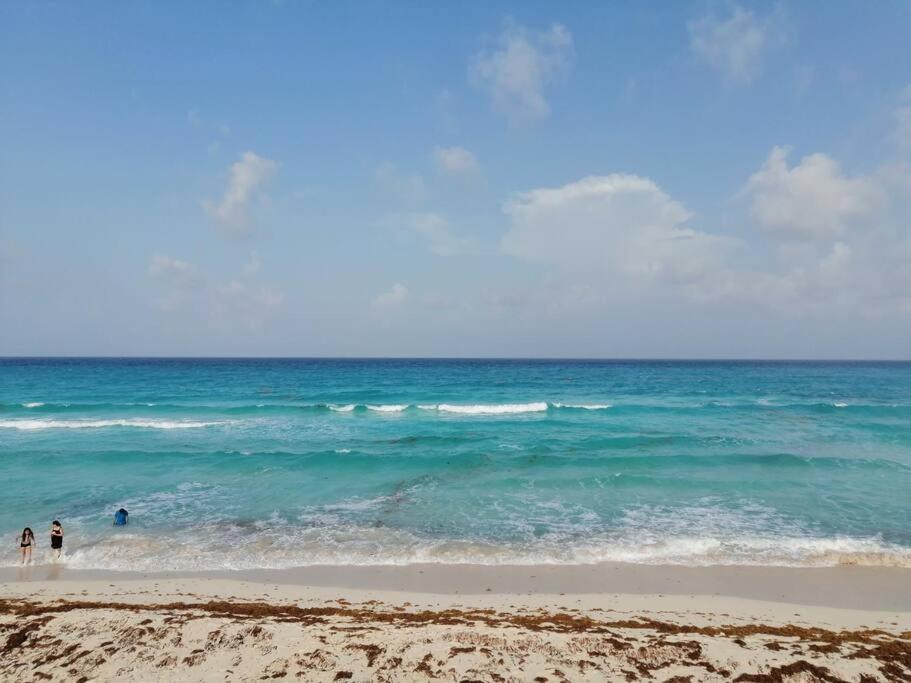 Confortable Depa En Condominio Frente Al Mar! Cancun Bagian luar foto
